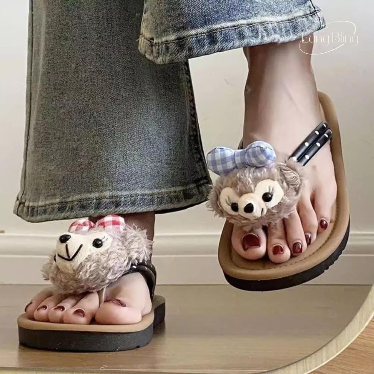 Dép tông nữ đế thẳng
