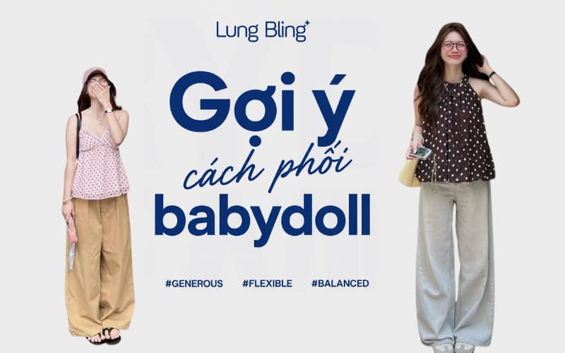 Outfit đi chơi cho nàng phối babydoll